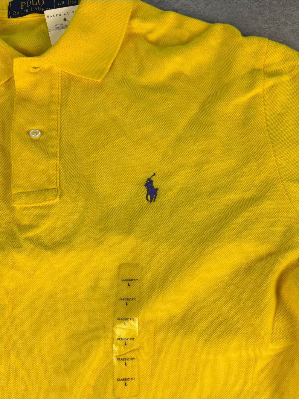 NWT yellow polo ralph lauren polo purple pony - Picture 6 of 6